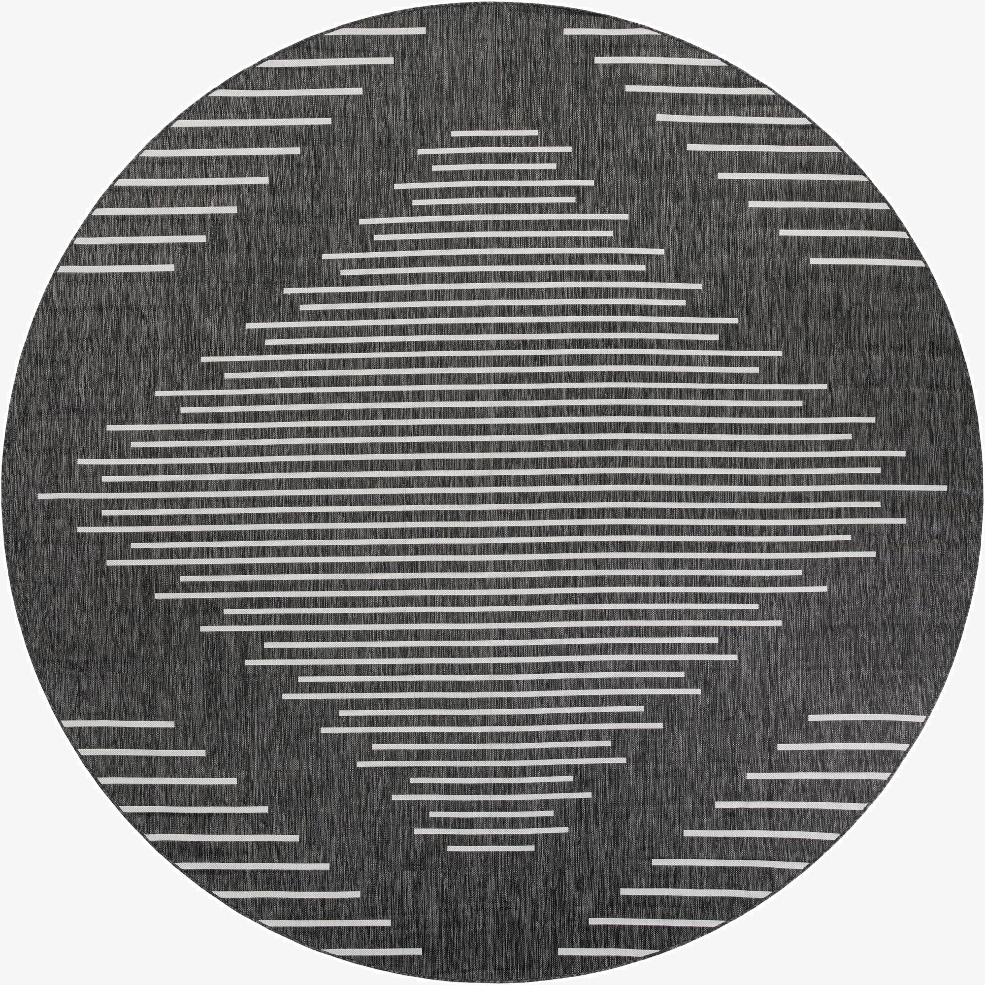 12' x 12'  Washable Modern Indoor / Outdoor Round Rug