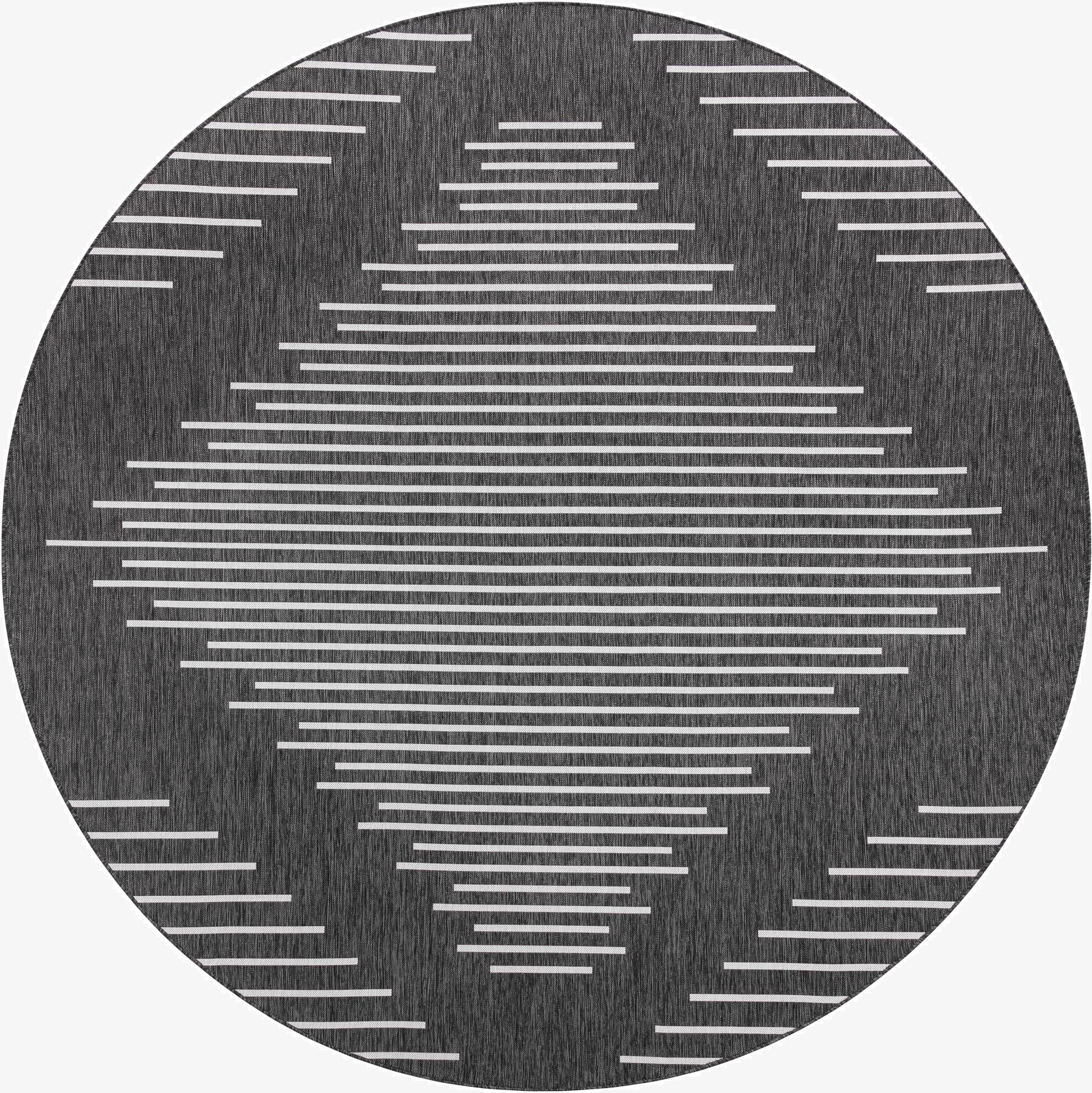 Primary image 10' 8 x 10' 8  Washable Modern Indoor / Outdoor Round Rug