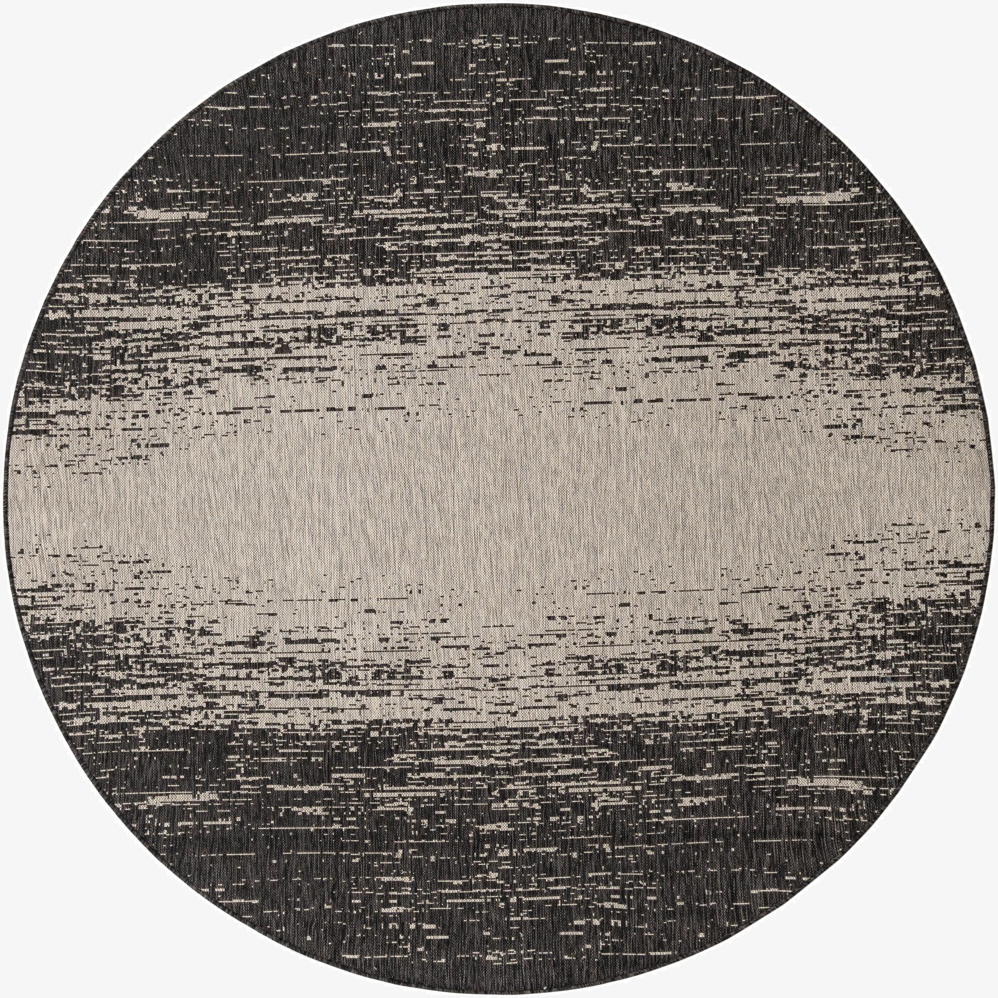 7' 10 x 7' 10  Washable Modern Indoor / Outdoor Round Rug