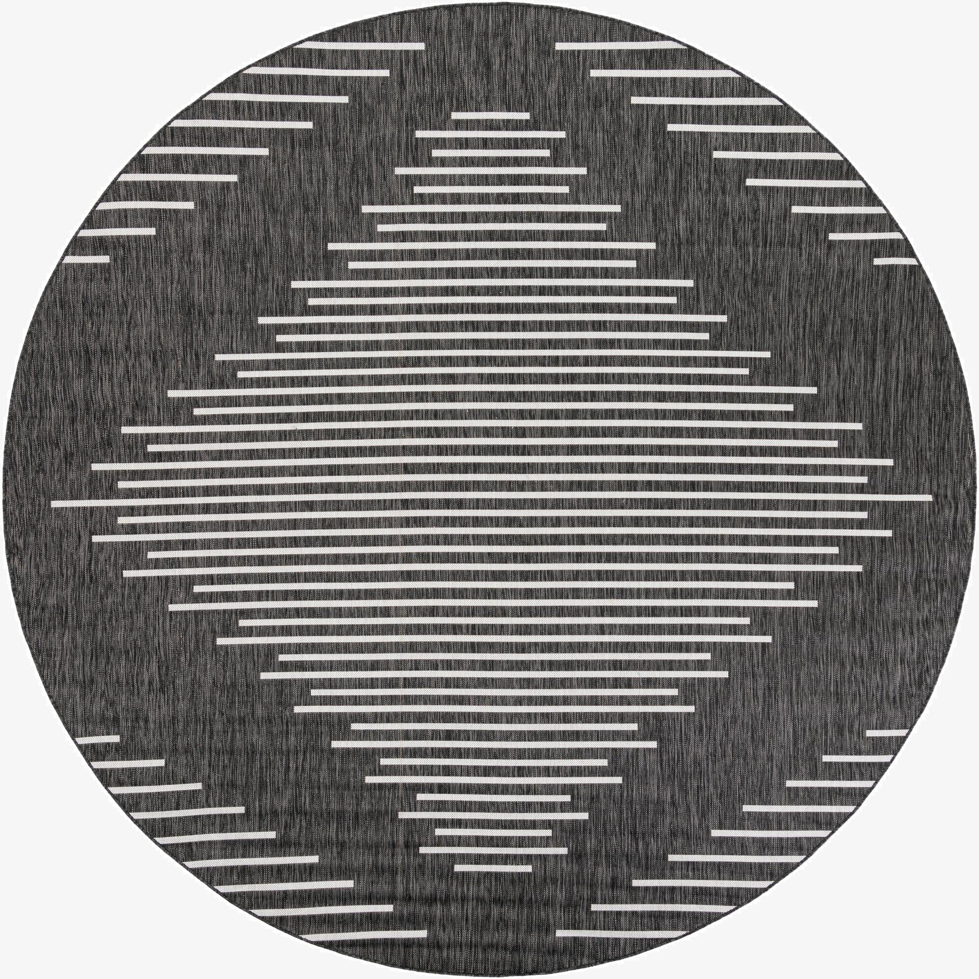 10' x 10'  Washable Modern Indoor / Outdoor Round Rug