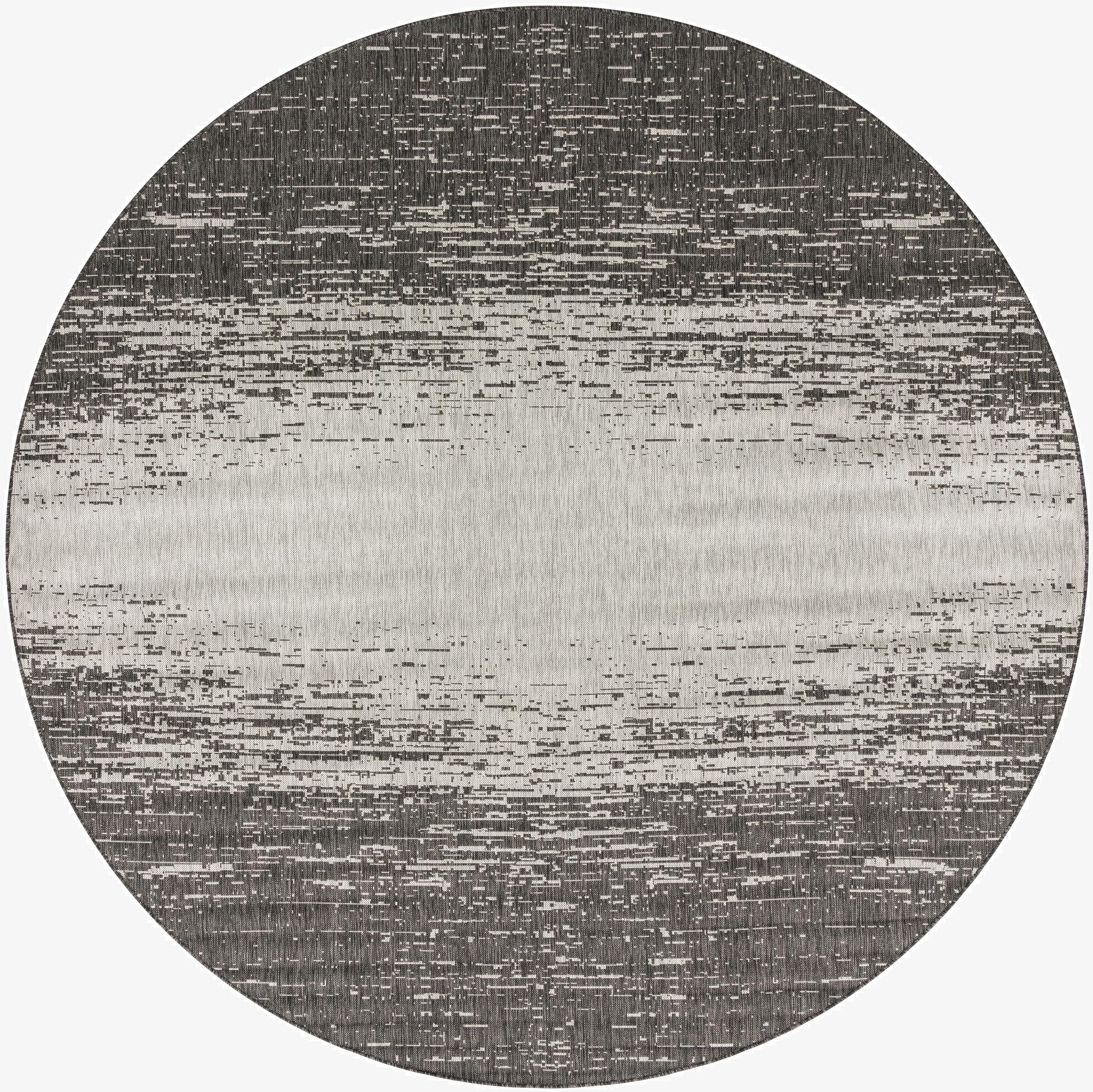 10' 8 x 10' 8  Washable Modern Indoor / Outdoor Round Rug