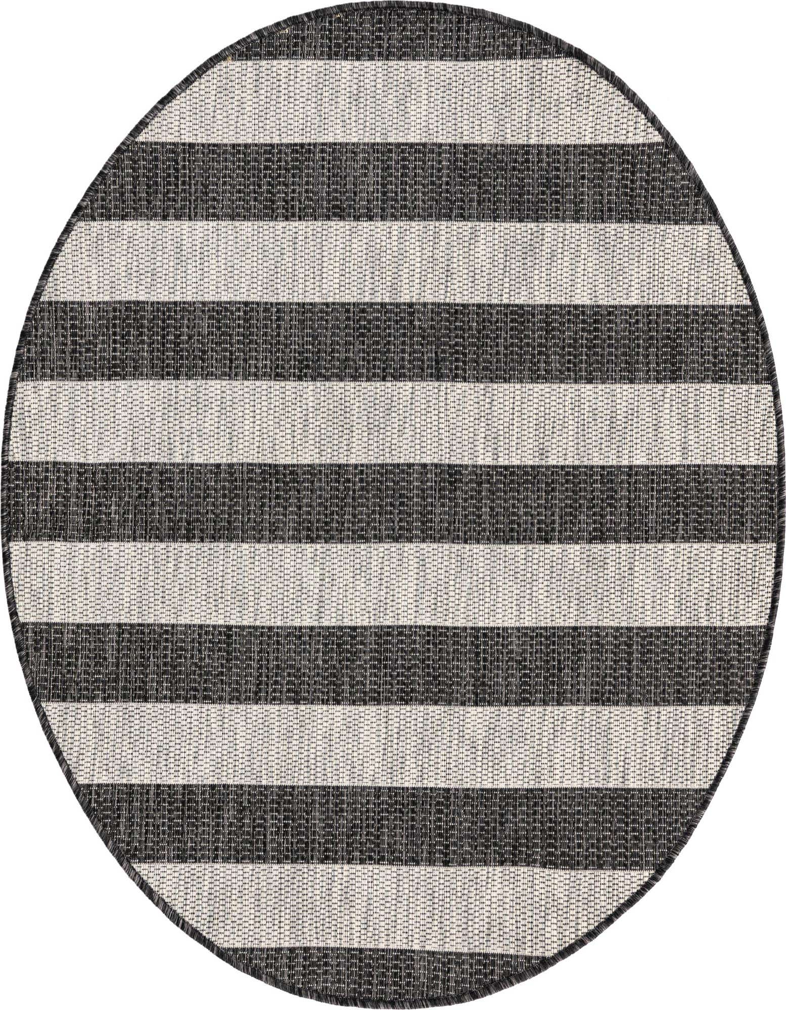 4' x 4' Easy-Clean Ribbon Indoor / Outdoor Round Rug