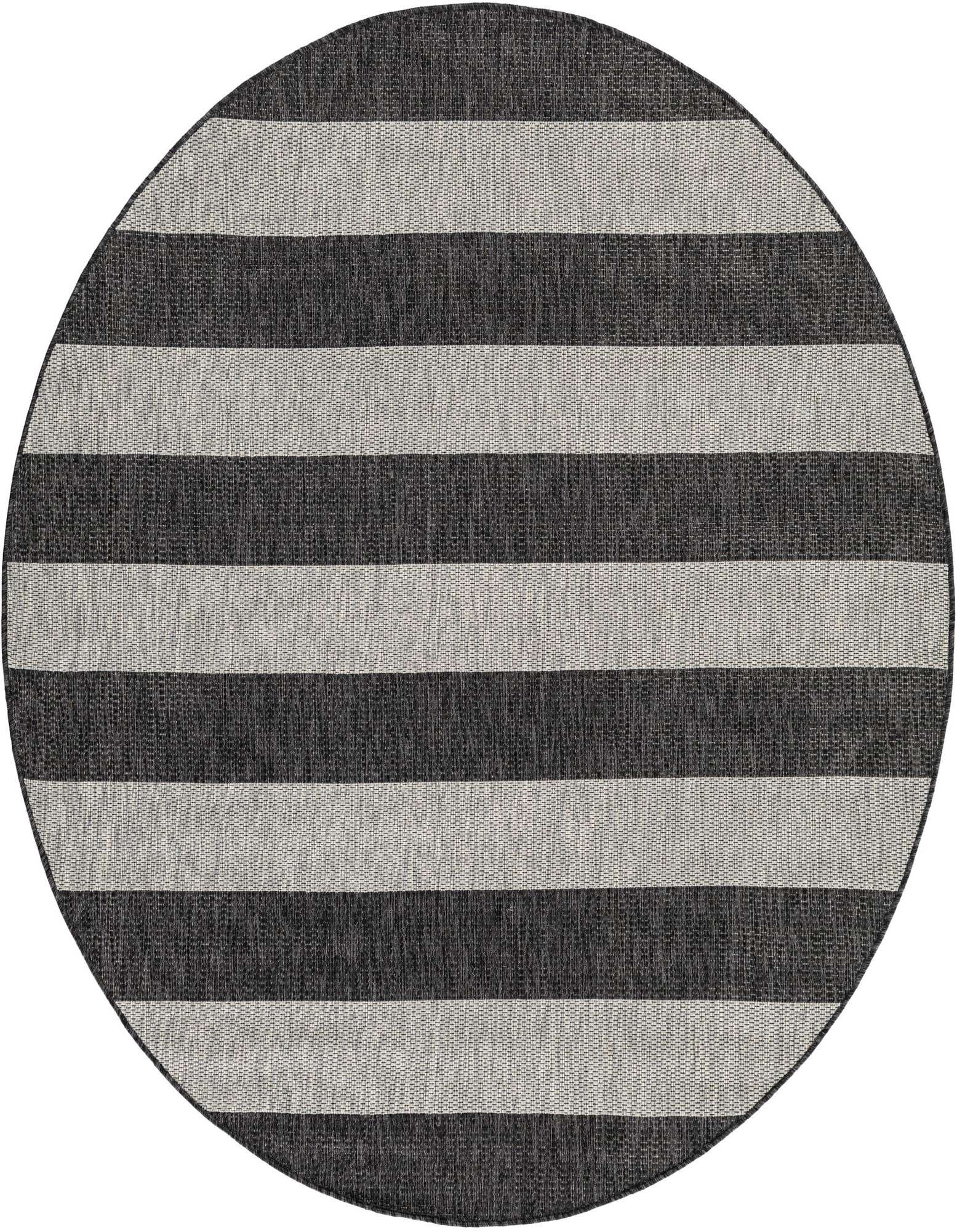 6' x 6' Easy-Clean Ribbon Indoor / Outdoor Round Rug
