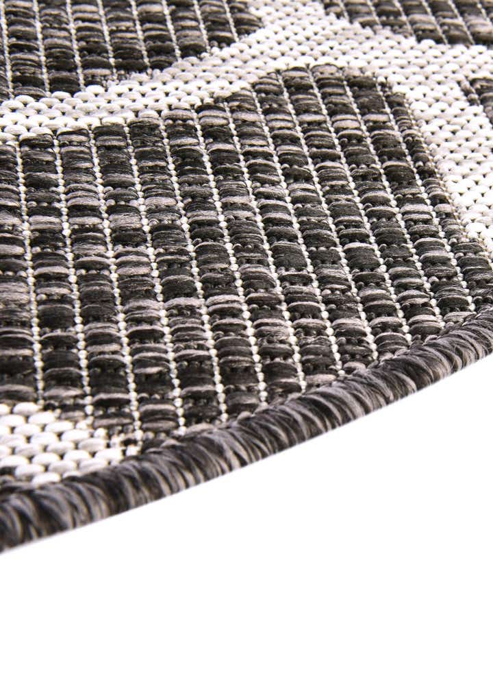 4' x 4' Easy-Clean Safari Indoor / Outdoor Round Rug
