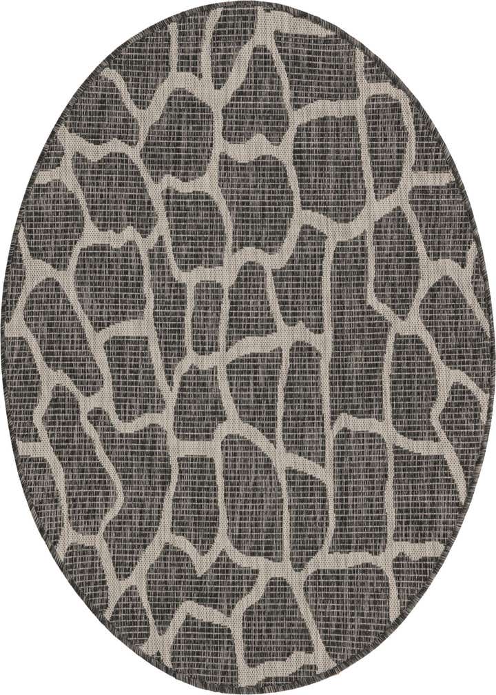 4' x 4' Easy-Clean Safari Indoor / Outdoor Round Rug