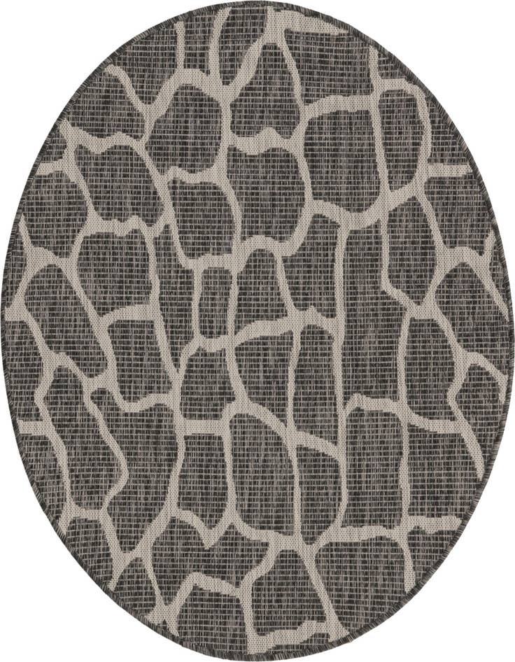 Detail image of 4' x 4' Easy-Clean Safari Indoor / Outdoor Round Rug