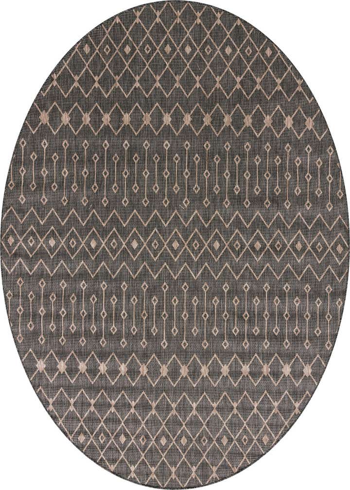 10' 8 x 10' 8 Easy-Clean Trellis Indoor / Outdoor Round Rug
