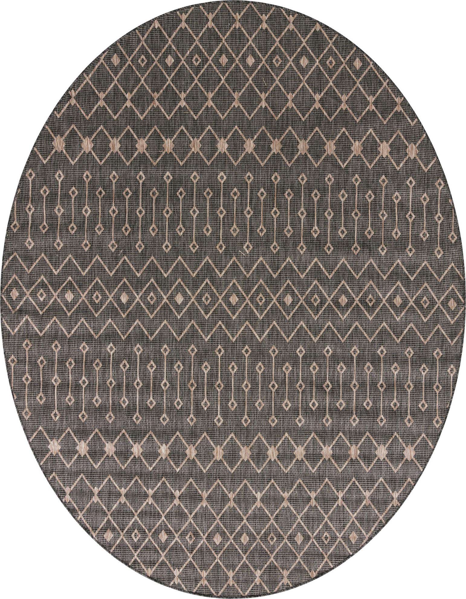 10' 8 x 10' 8 Easy-Clean Trellis Indoor / Outdoor Round Rug