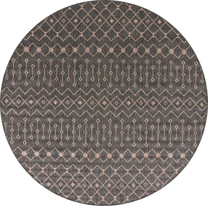 10' 8 x 10' 8 Easy-Clean Trellis Indoor / Outdoor Round Rug