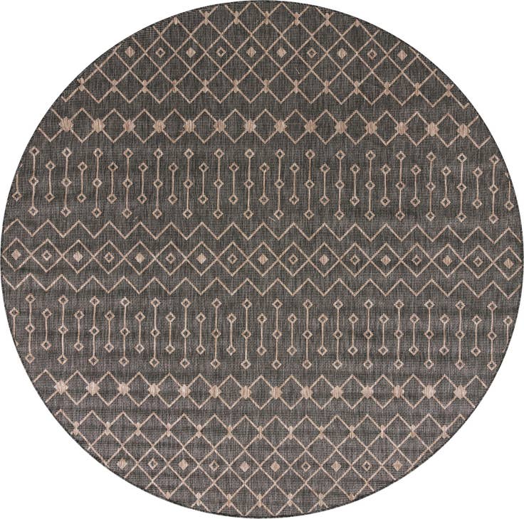 Detail image of 10' 8 x 10' 8 Easy-Clean Trellis Indoor / Outdoor Round Rug