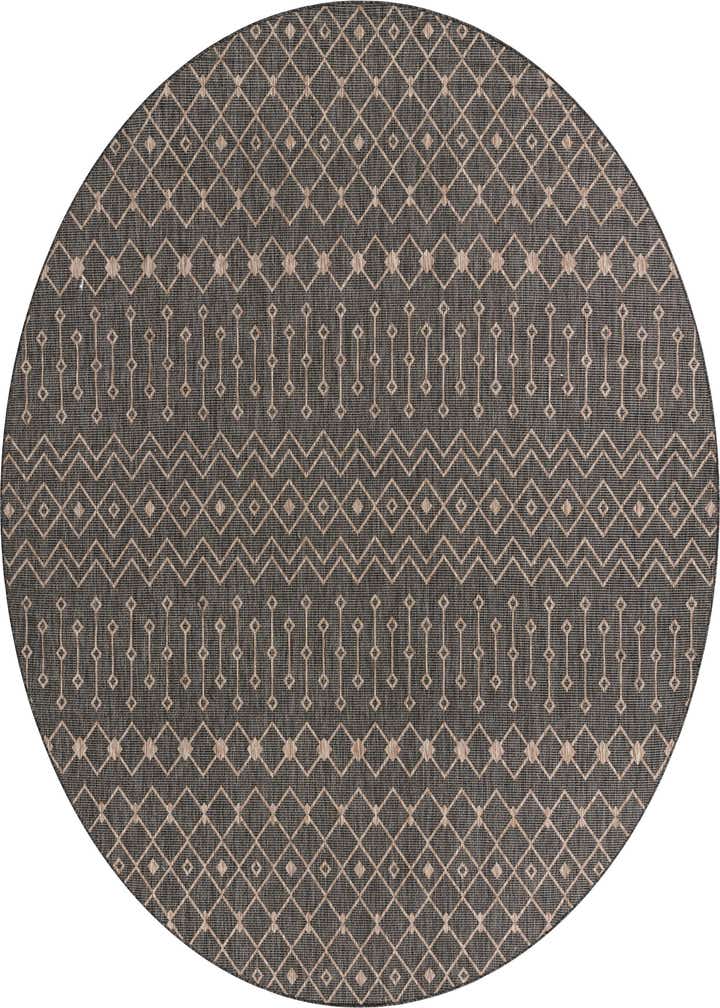 13' x 13' Easy-Clean Trellis Indoor / Outdoor Round Rug