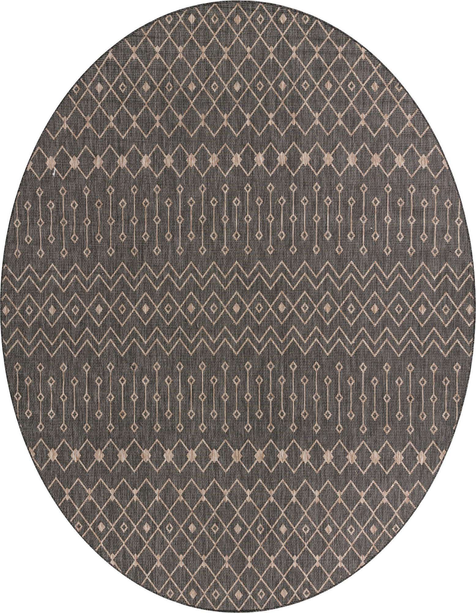 13' x 13' Easy-Clean Trellis Indoor / Outdoor Round Rug