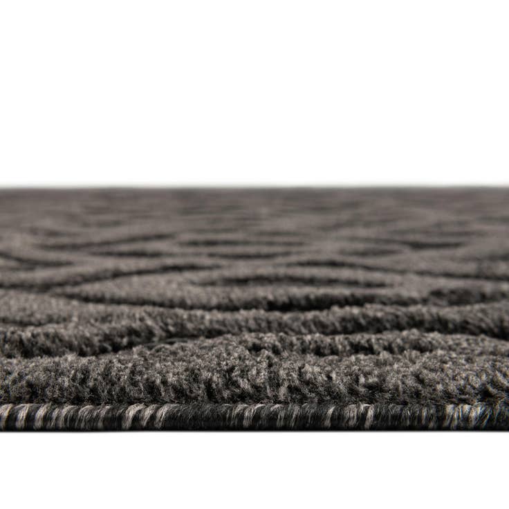 Detail image of 4' x 4' Easy-Clean Trellis Textured Indoor / Outdoor Round Rug