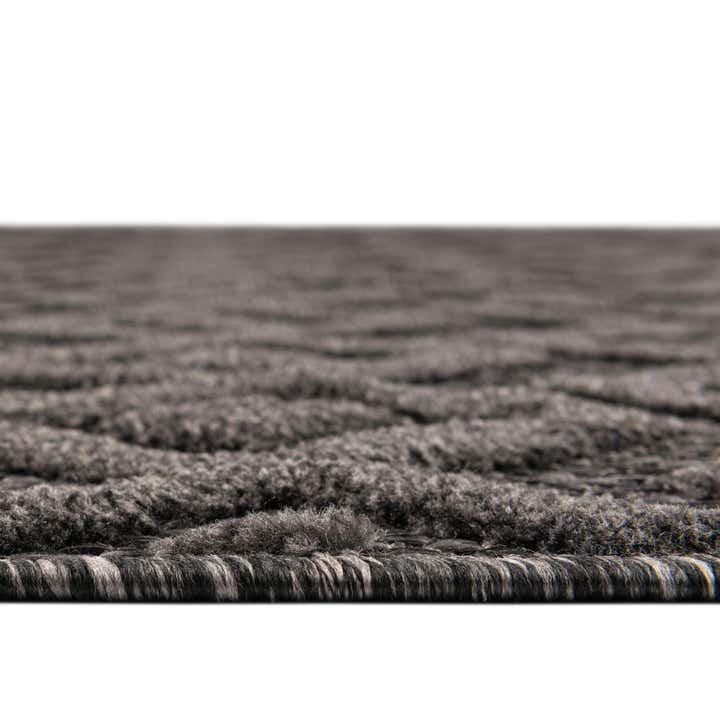 3' x 3' Easy-Clean Trellis Textured Indoor / Outdoor Round Rug