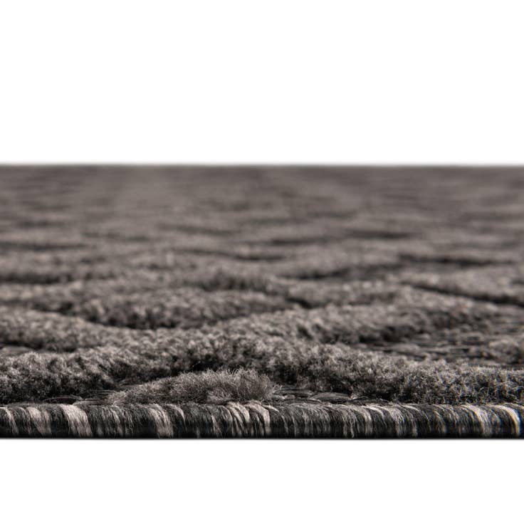 Detail image of 3' x 3' Easy-Clean Trellis Textured Indoor / Outdoor Round Rug