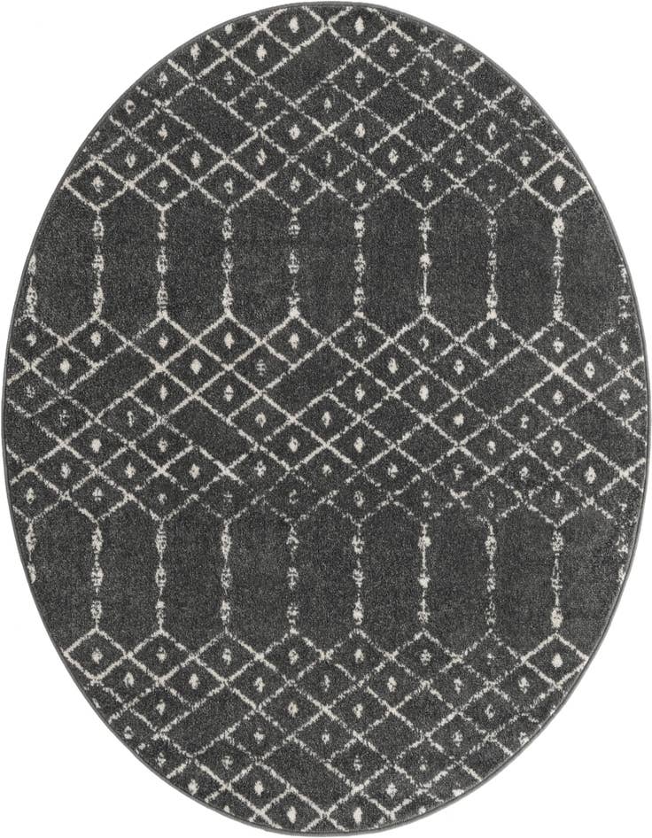 Detail image of 5' 3 x 5' 3 Paxon Trellis Round Rug