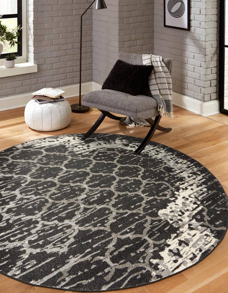 Detail image of 6' x 6' Trellis Round Rug