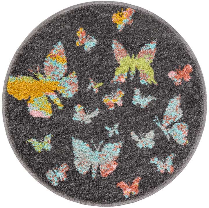 2' 2 x 2' 2 Whimsy Kids Round Rug