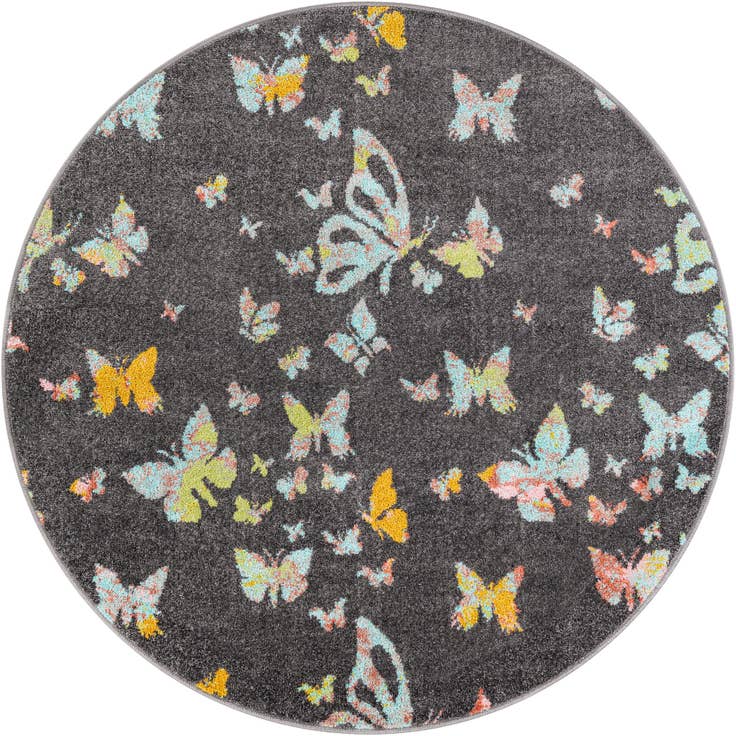Detail image of 5' x 5' Whimsy Kids Round Rug