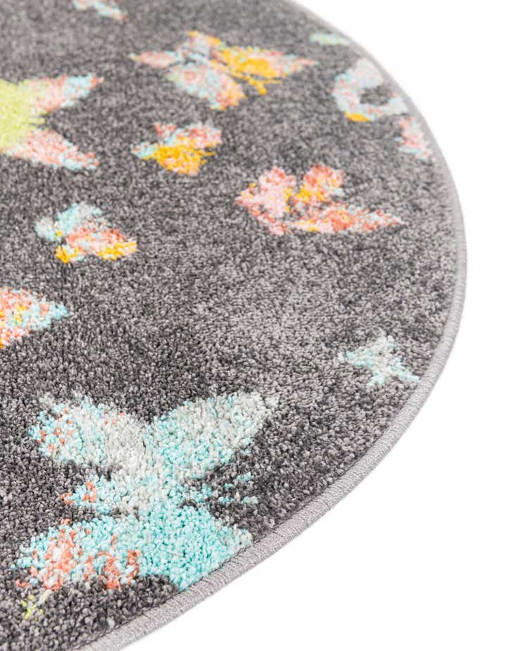 2' 2 x 2' 2 Whimsy Kids Round Rug