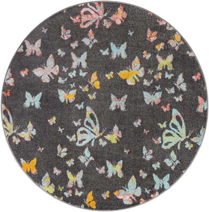 185cm x 185cm Whimsy Kids Alfombra redondo