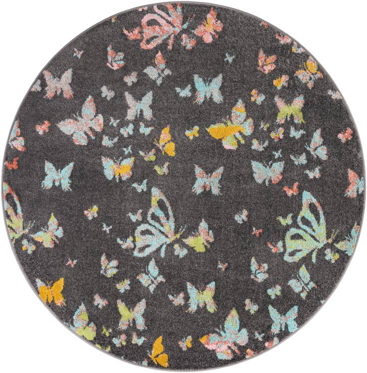 Detail image of 185cm x 185cm Whimsy Kids Alfombra redondo