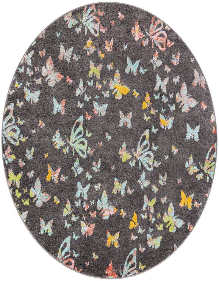 Detail image of 7' 10 x 7' 10 Whimsy Kids Round Rug