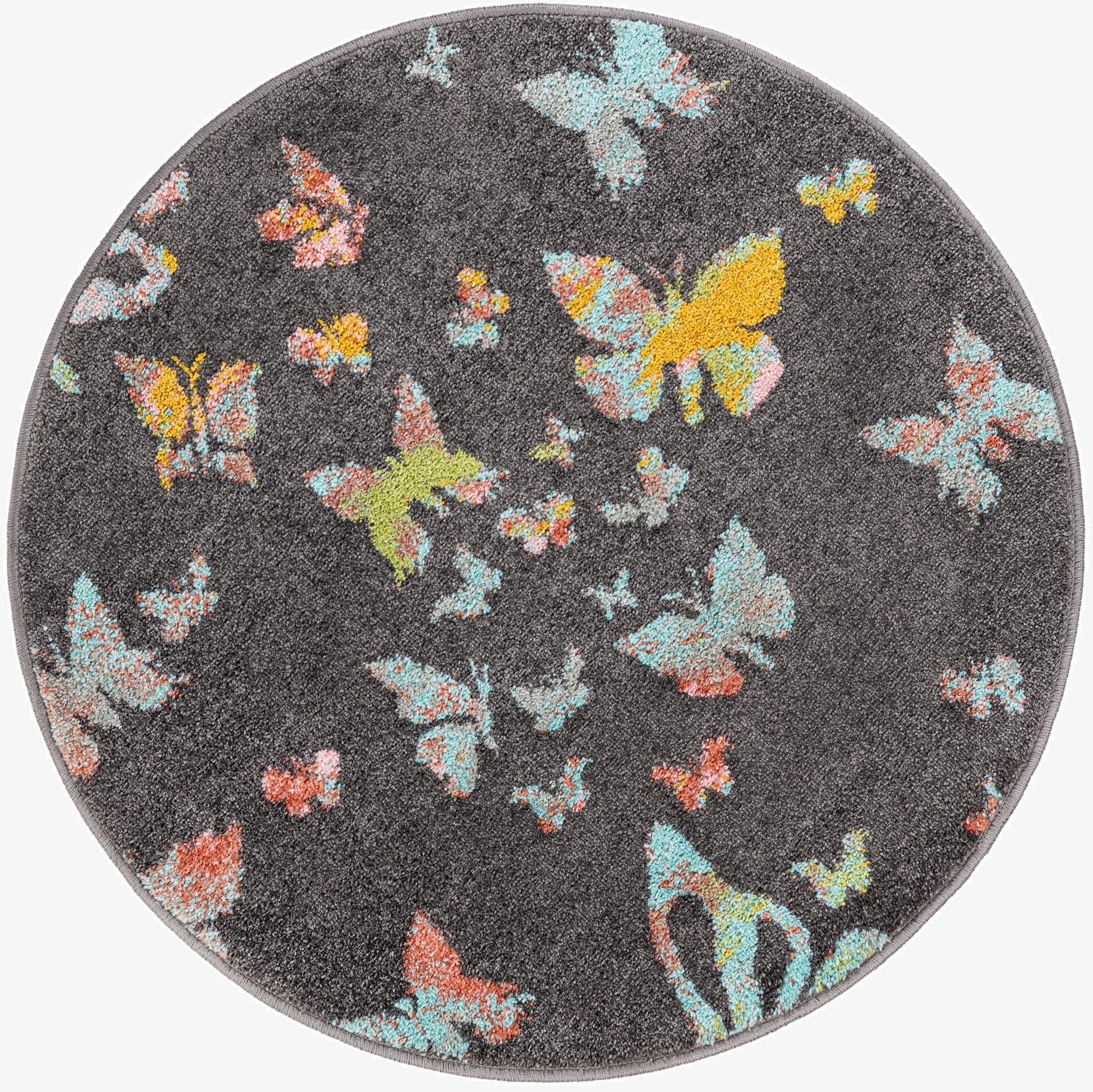 3' 3 x 3' 3 Whimsy Kids Round Rug