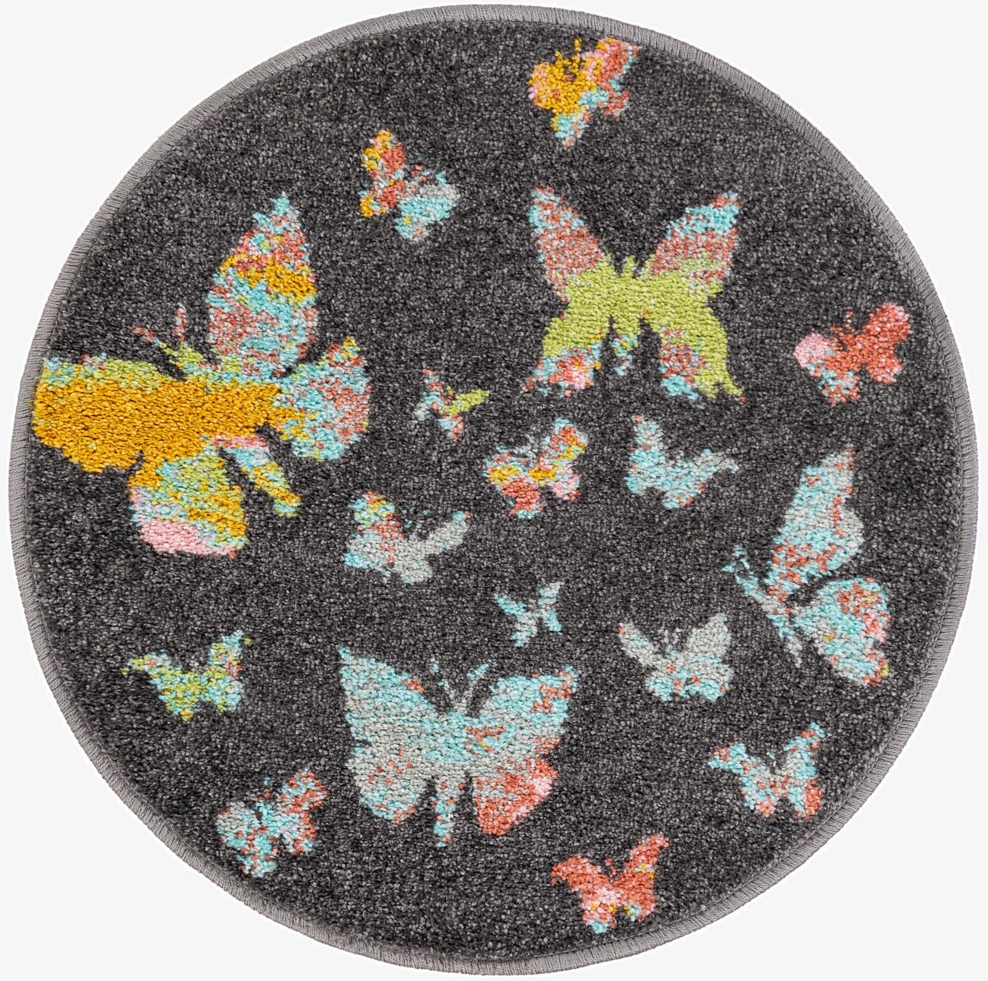 2' 2 x 2' 2 Whimsy Kids Round Rug