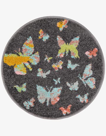 2' 2 x 2' 2 Whimsy Kids Round Rug