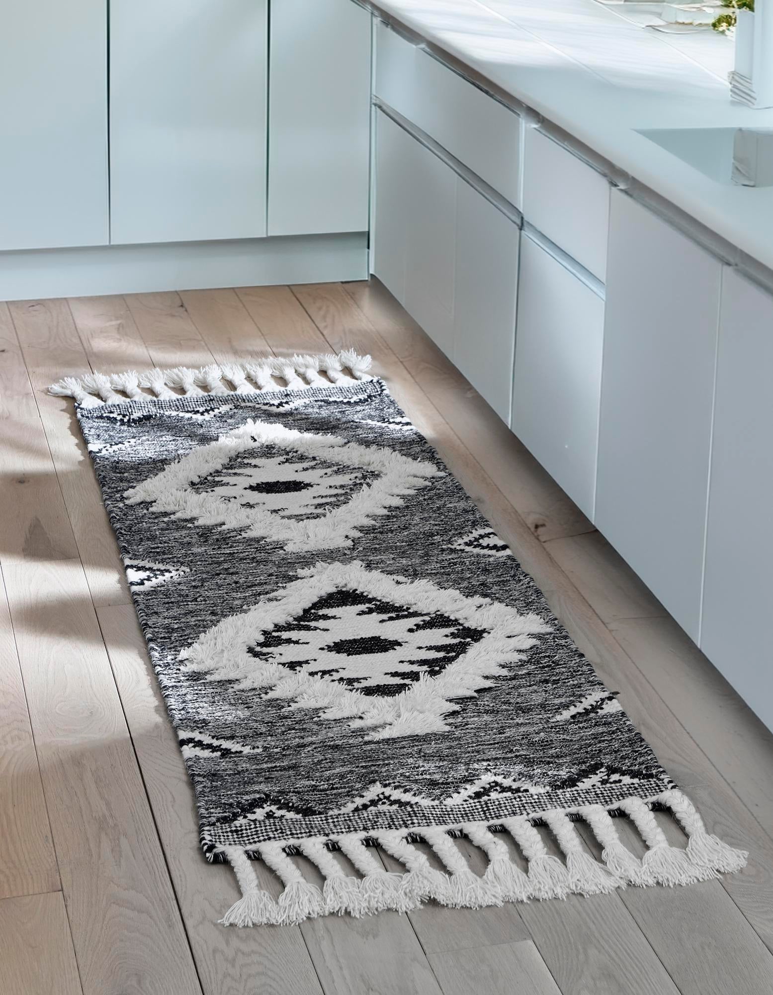 2' 2 x 6' 1 Hand Woven Arizona Wool Runner Rug