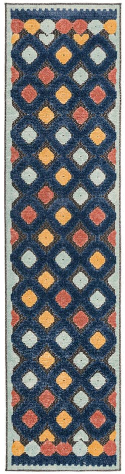 Detail image of 2' x 8' Easy-Clean Belize Indoor / Outdoor Runner Rug