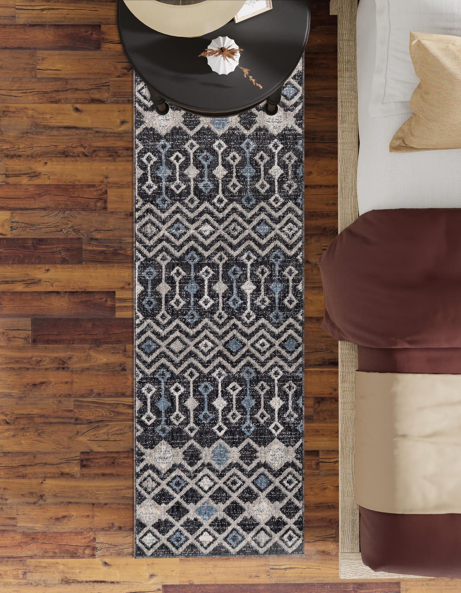 2' 7 x 12' Eco Trellis Runner Rug