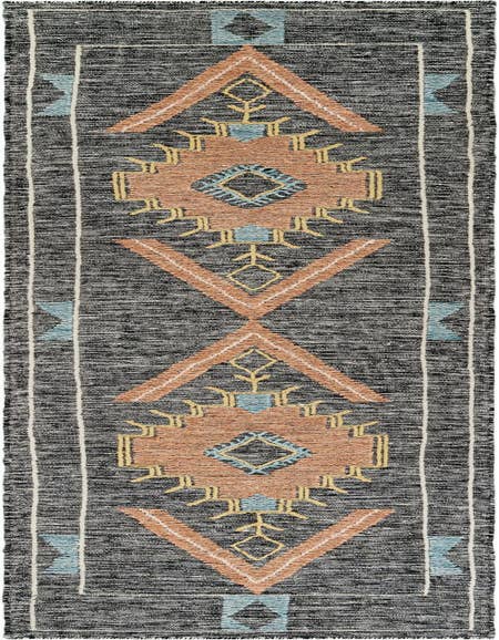 Detail image of 2' 7 x 12' Hand Woven Kilim Wool Runner Rug