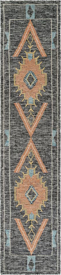 Detail image of 2' 7 x 12' Hand Woven Kilim Wool Runner Rug