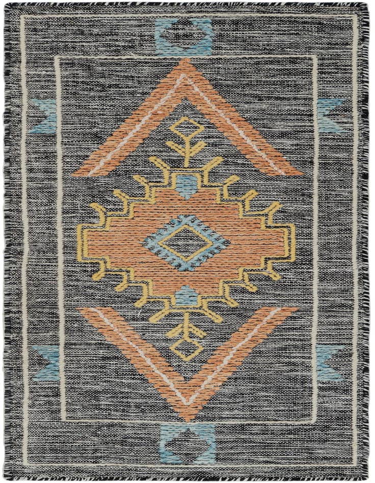 Detail image of 2' x 5' 1 Hand Woven Kilim Wool Runner Rug