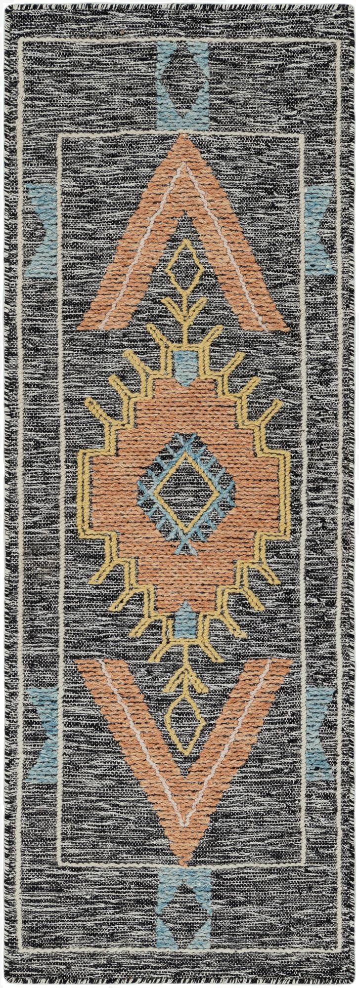 2' x 6' 1  Hand Woven Kilim Wool Runner Rug