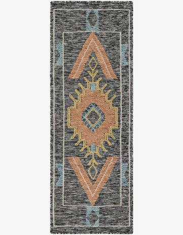 2' x 6' 1 Hand Woven Kilim Wool Runner Rug