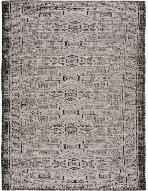 2' 7 x 12' Easy-Clean Aztec Indoor / Outdoor Runner Rug
