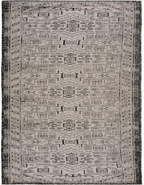 Detail image of 2' 7 x 12' Easy-Clean Aztec Indoor / Outdoor Runner Rug