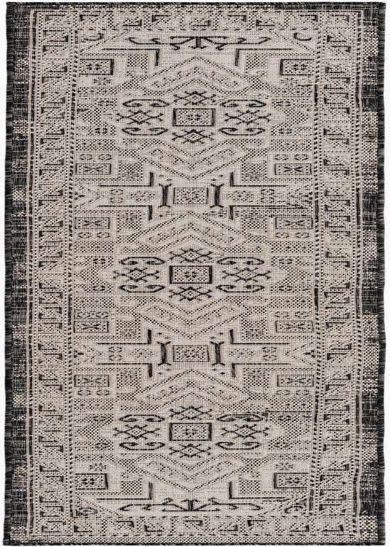 2' x 8' Easy-Clean Aztec Indoor / Outdoor Runner Rug