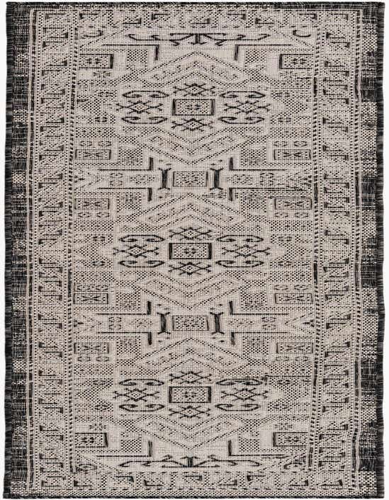 2' x 8' Easy-Clean Aztec Indoor / Outdoor Runner Rug