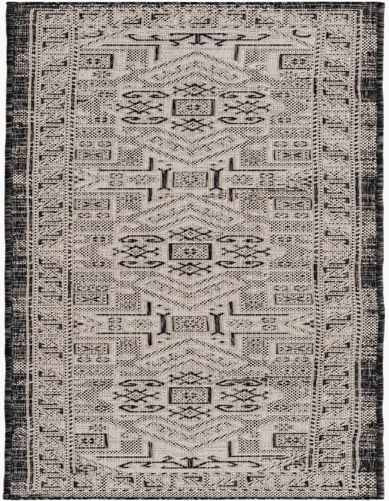 Detail image of 2' x 8' Easy-Clean Aztec Indoor / Outdoor Runner Rug