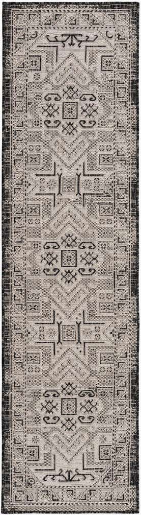 2' x 8' Easy-Clean Aztec Indoor / Outdoor Runner Rug