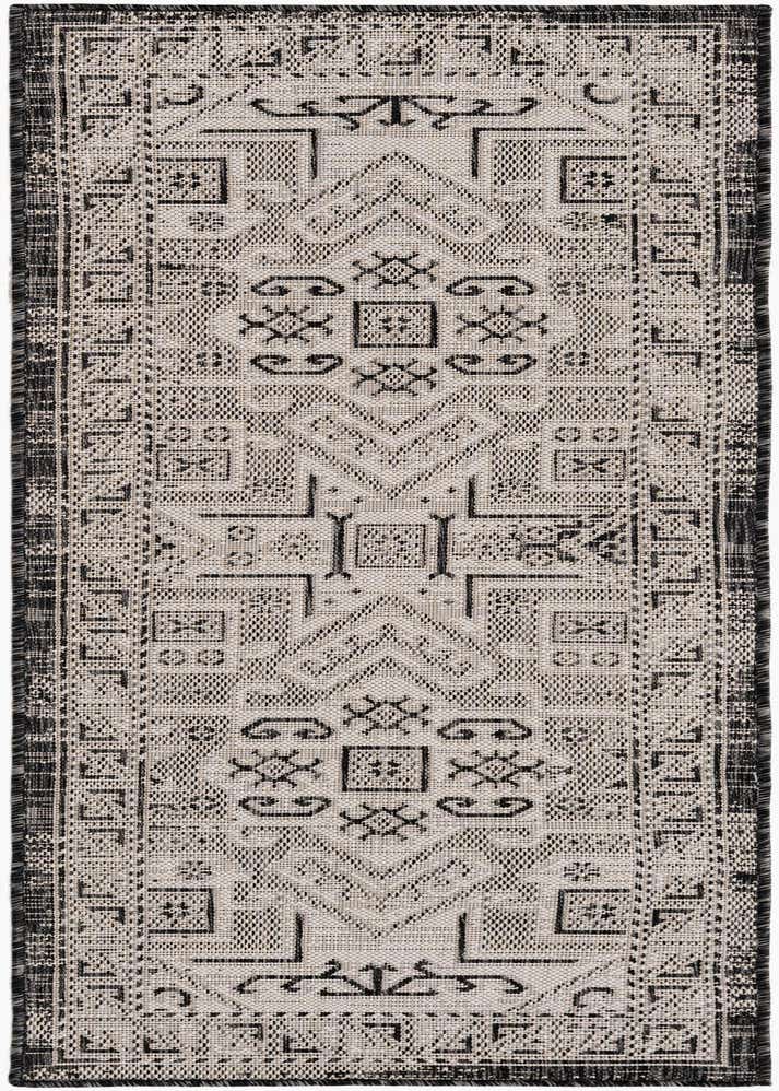 2' x 6' Easy-Clean Aztec Indoor / Outdoor Runner Rug