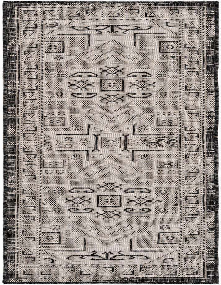 2' x 6' Easy-Clean Aztec Indoor / Outdoor Runner Rug