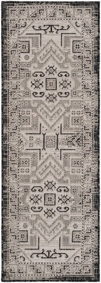 Detail image of 2' x 6' Easy-Clean Aztec Indoor / Outdoor Runner Rug