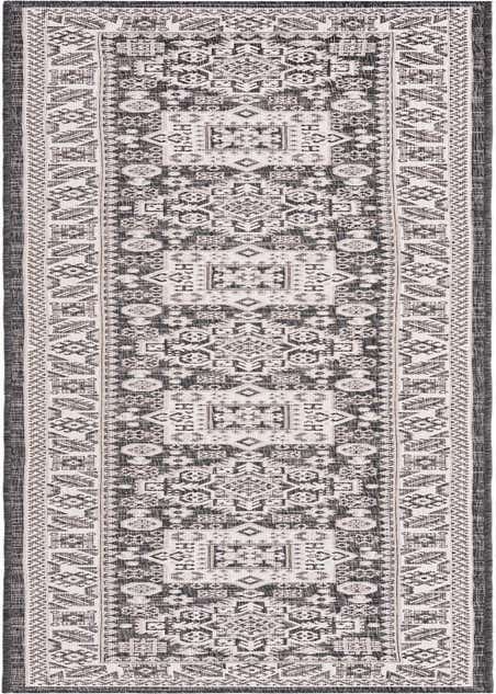 2' 7 x 12' Easy-Clean Aztec Indoor / Outdoor Runner Rug