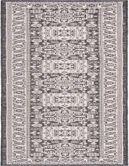 2' 7 x 12' Easy-Clean Aztec Indoor / Outdoor Runner Rug