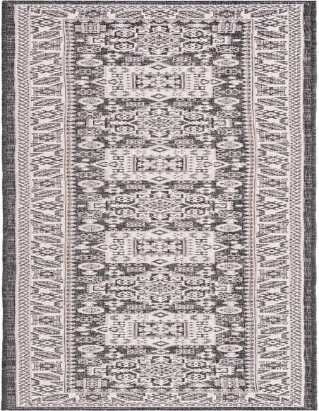 Detail image of 2' 7 x 12' Easy-Clean Aztec Indoor / Outdoor Runner Rug